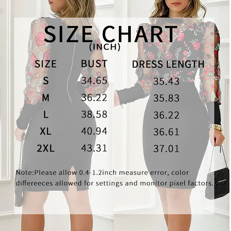 Women's Sexy Bodycon Midi Dress Mock Neck Long Sleeve Sheer Dresses Night Club Party Dresses - Image 3
